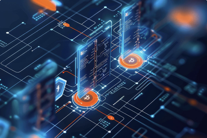 Abstract data platform illustration